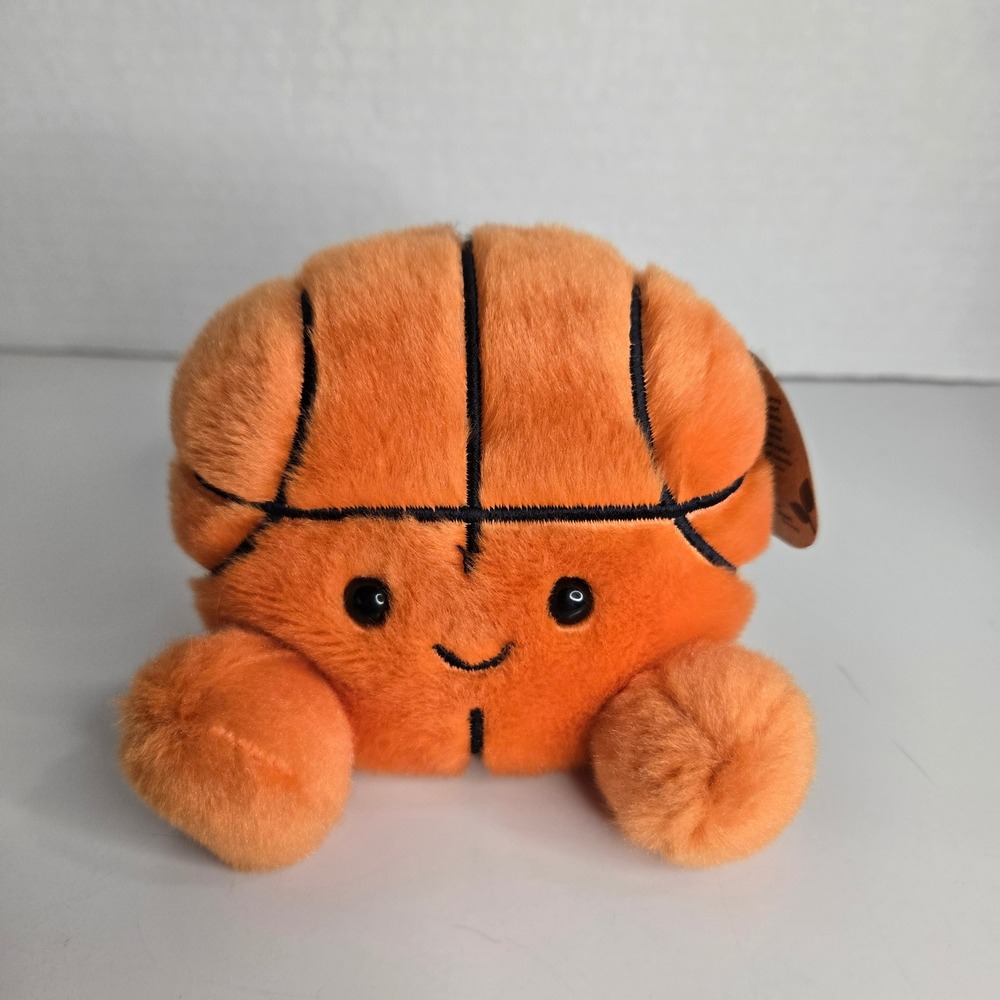 Aurora Palm Pals 4" Hoops Orange Basketball Mini Plush Stuffed Animal Sports